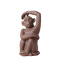 Decoratie beeld Sitting Monkey - Gold