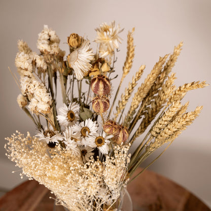 Veld boeket droogbloemen - Natural - ↨35cm