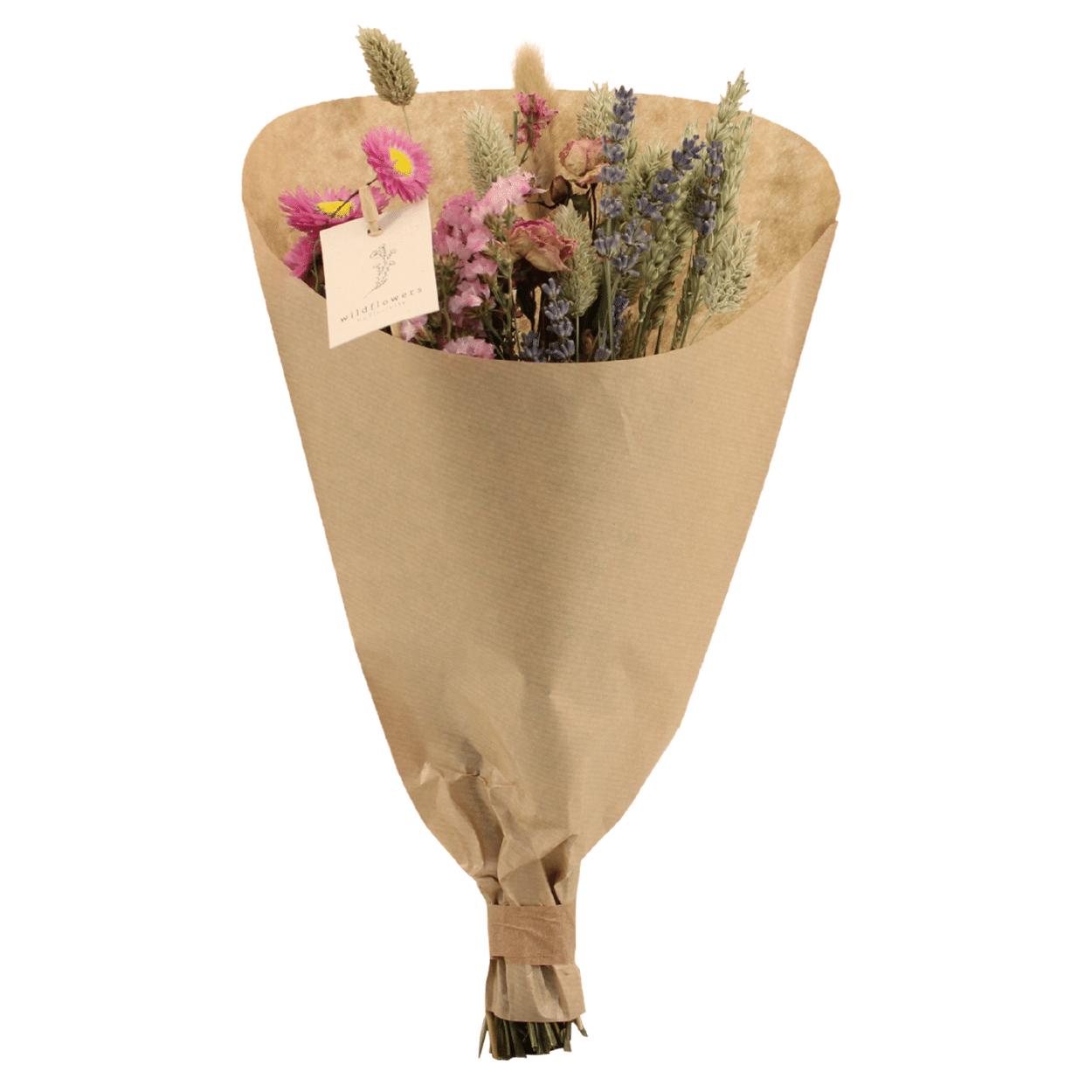 Veld boeket doorgbloemen -  Pink - ↨35cm