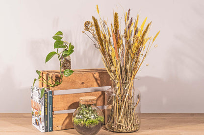 Droogbloemen boeket - Yellow & Brown